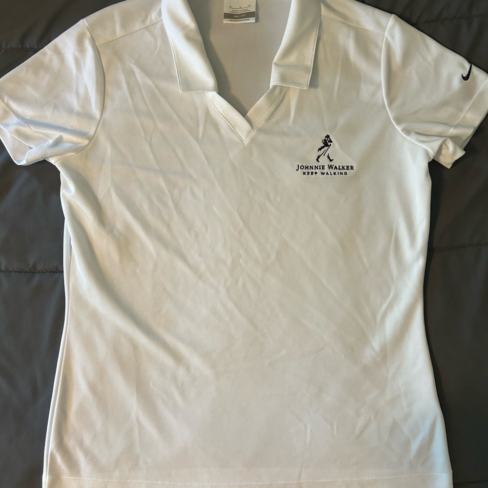 Nike Golf White Dri-Fit Polo